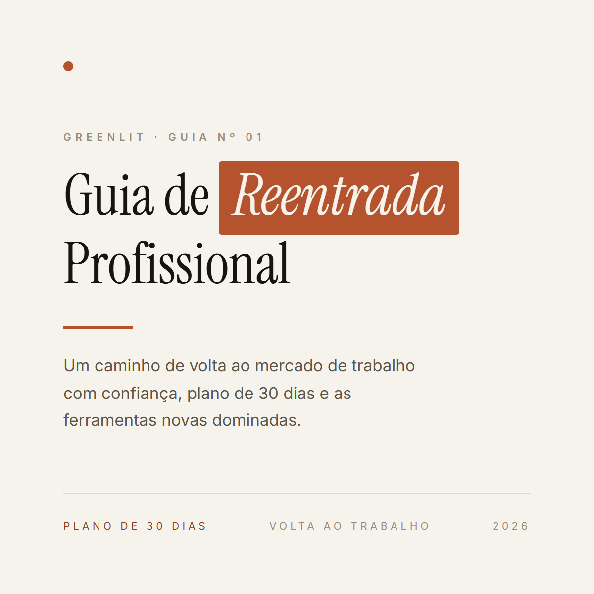 Capa do Guia de Reentrada Profissional