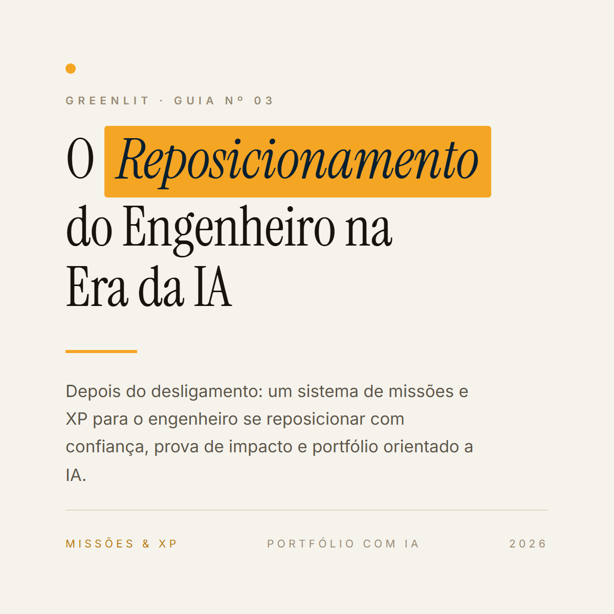 Capa do O Reposicionamento do Engenheiro na Era da IA